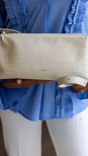 Borsa Jil Sander crema